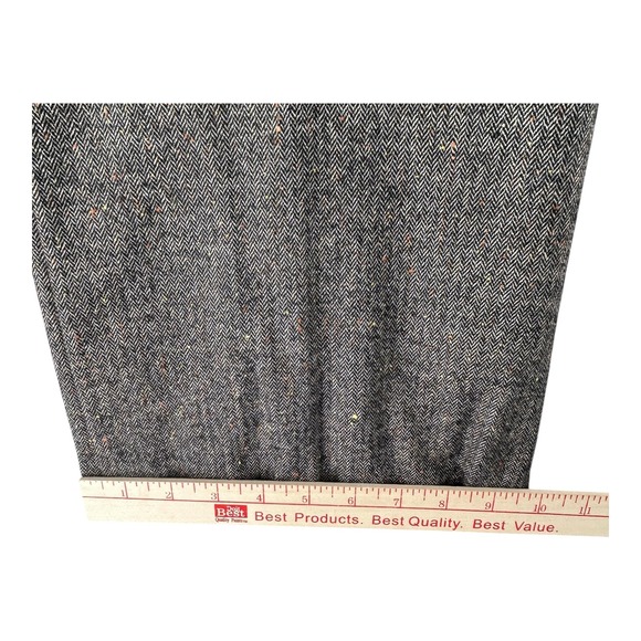 Talbots Petite Trousers Raleigh Herringbone Tweed Wool Blend Womens 14P Lined - Picture 5 of 10